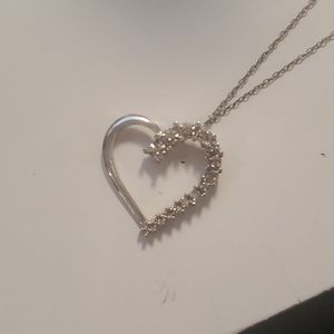 Diamond heart necklace